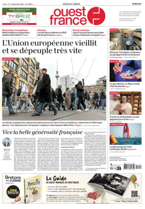 Cover of Ouest France (Pontivy)