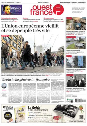 Cover of Ouest France (Saint-Nazaire)