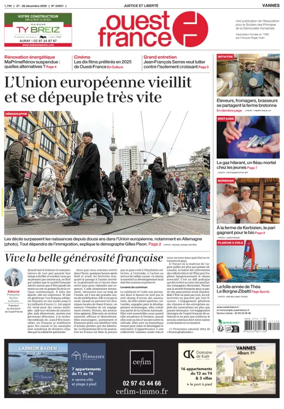 Cover of Ouest France (Vannes)