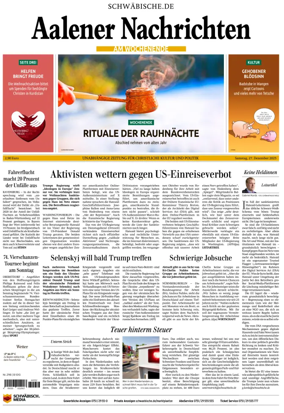 Cover of Aalener Nachrichten