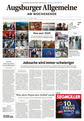 Cover of Augsburger Allgemeine (Ausgabe Stadt)