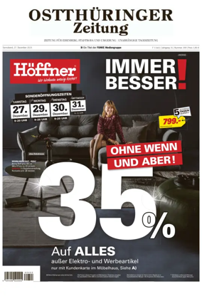 Cover of Ostthuringer Zeitung (Saale-Holzland-Kreis)