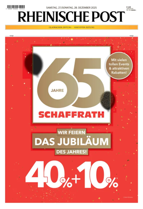 Cover of Rheinische Post - Monchengladbach and Korschenbroich