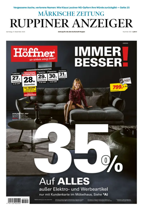 Cover of Ruppiner Anzeiger