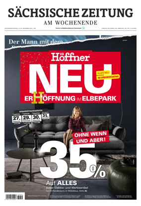 Cover of Sachsische Zeitung (Gorlitz & Niesky)