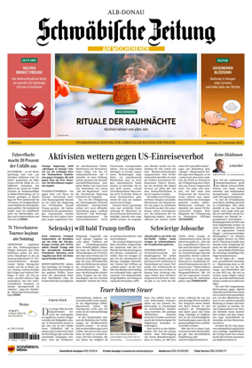 Cover of Schwabische Zeitung (Alb-Donau)