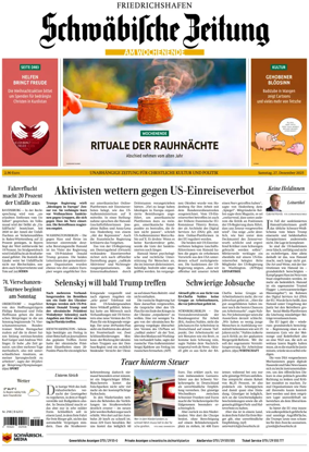 Cover of Schwaebische Zeitung (Friedrichshafen)
