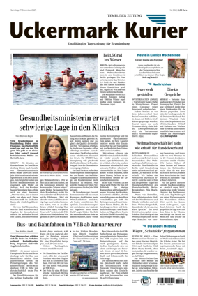 Cover of Templiner Zeitung