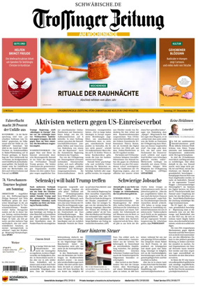Cover of Trossinger Zeitung
