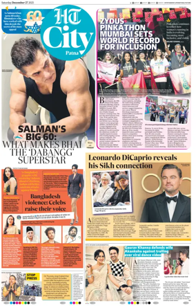 Cover of Hindustan Times (Patna) - Live