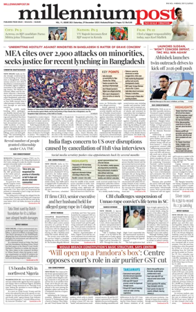 Cover of Millennium Post (Kolkata)