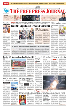 Cover of The Free Press Journal