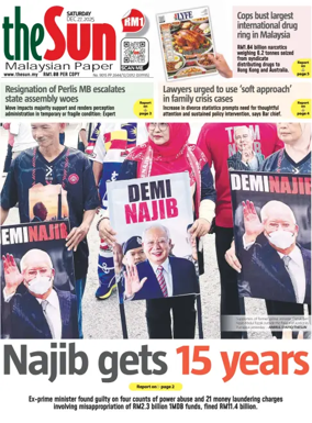 Cover of The Sun (Malaysia)