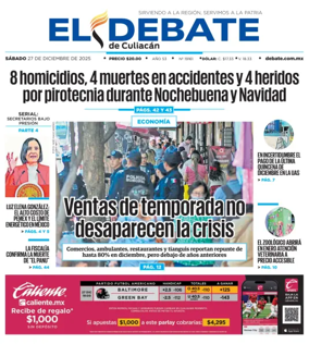 Cover of El Debate de Culiacan