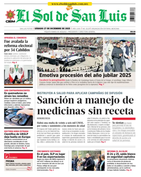 Cover of El Sol de San Luis Potosi