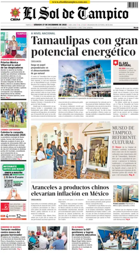 Cover of El Sol de Tampico