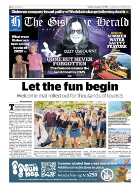 Cover of The Gisborne Herald (Saturday edition)