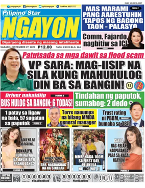 Cover of Pilipino Star Ngayon