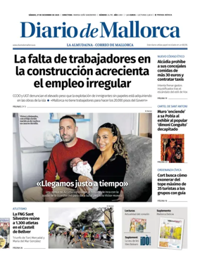 Cover of Diario de Mallorca