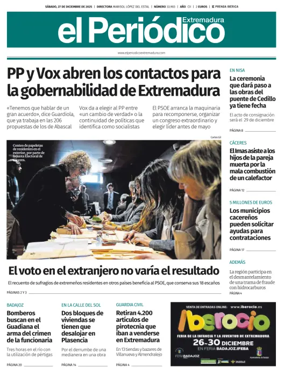 Cover of El Periódico Extremadura
