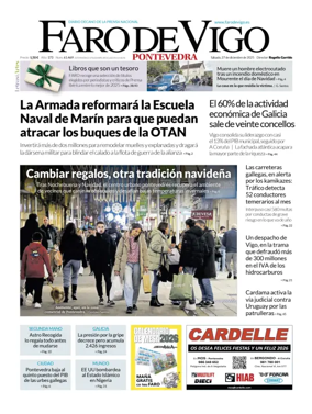 Cover of Faro de Vigo (Pontevedra)