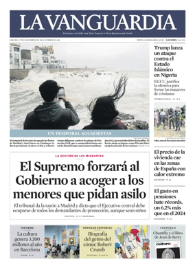 Cover of La Vanguardia