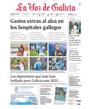 Cover of La Voz de Galicia (Pontevedra)