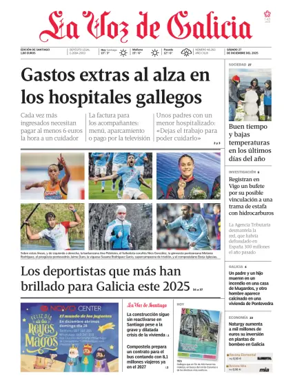 Cover of La Voz de Galicia (Santiago)