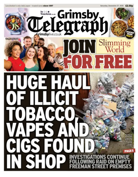 Cover of Grimsby Telegraph