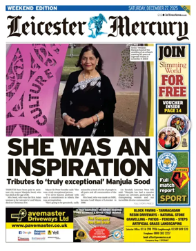 Cover of Leicester Mercury