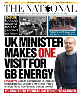 Cover of The National (Scotland)