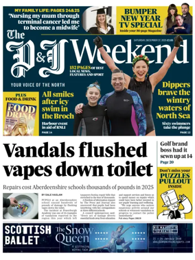 Cover of The Press and Journal (Aberdeenshire)