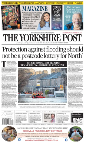 Cover of Yorkshire Post