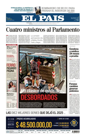 Cover of El Pais (Uruguay)