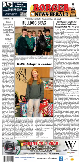 Cover of Borger News-Herald