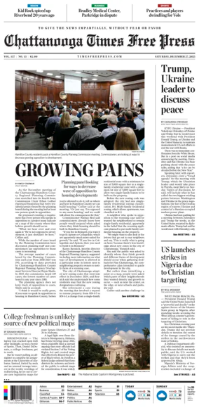 Cover of Chattanooga Times Free Press