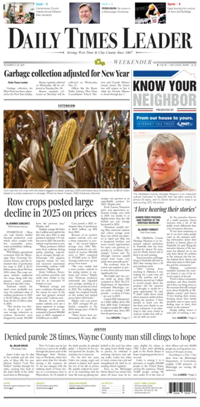 Cover of Daily Times Leader