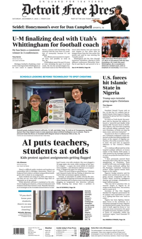 Cover of Detroit Free Press