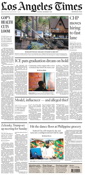 Cover of Los Angeles Times