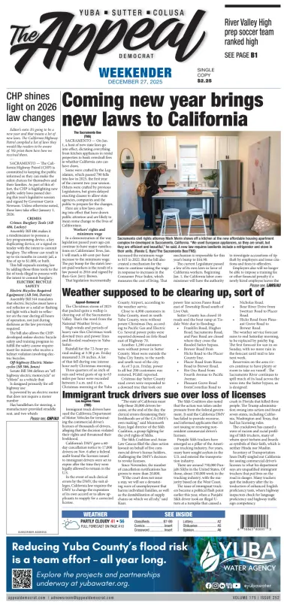 Cover of Marysville Appeal-Democrat    