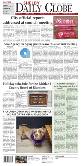 Cover of Shelby Daily Globe