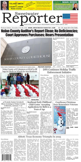 Cover of Sweetwater Reporter