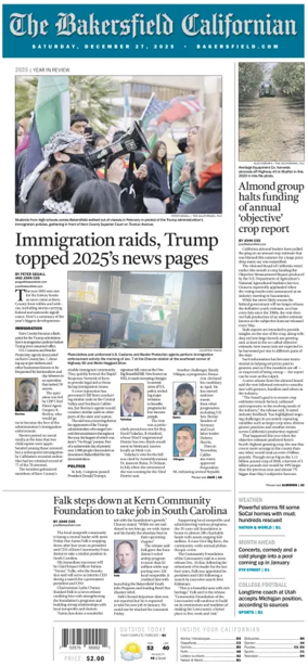 Cover of The Bakersfield Californian