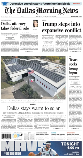 Cover of The Dallas Morning News