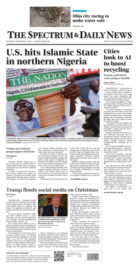 Cover of The Spectrum & Daily News