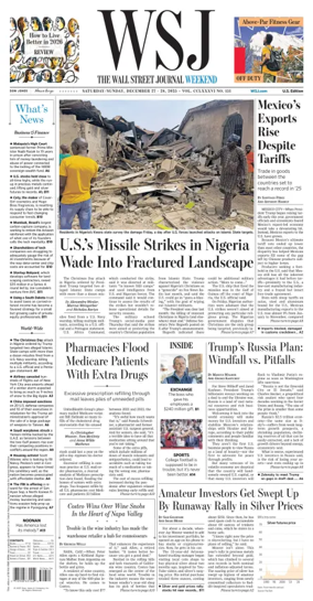 Cover of The Wall Street Journal