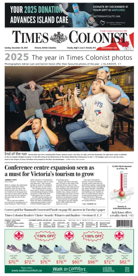 Cover of Times Colonist