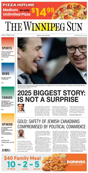 Cover of Winnipeg Sun