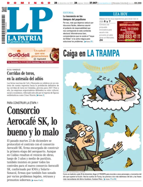 Cover of La Patria (Colombia)