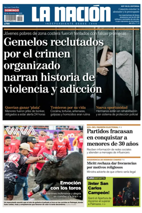 Cover of La Nacion (Costa Rica)